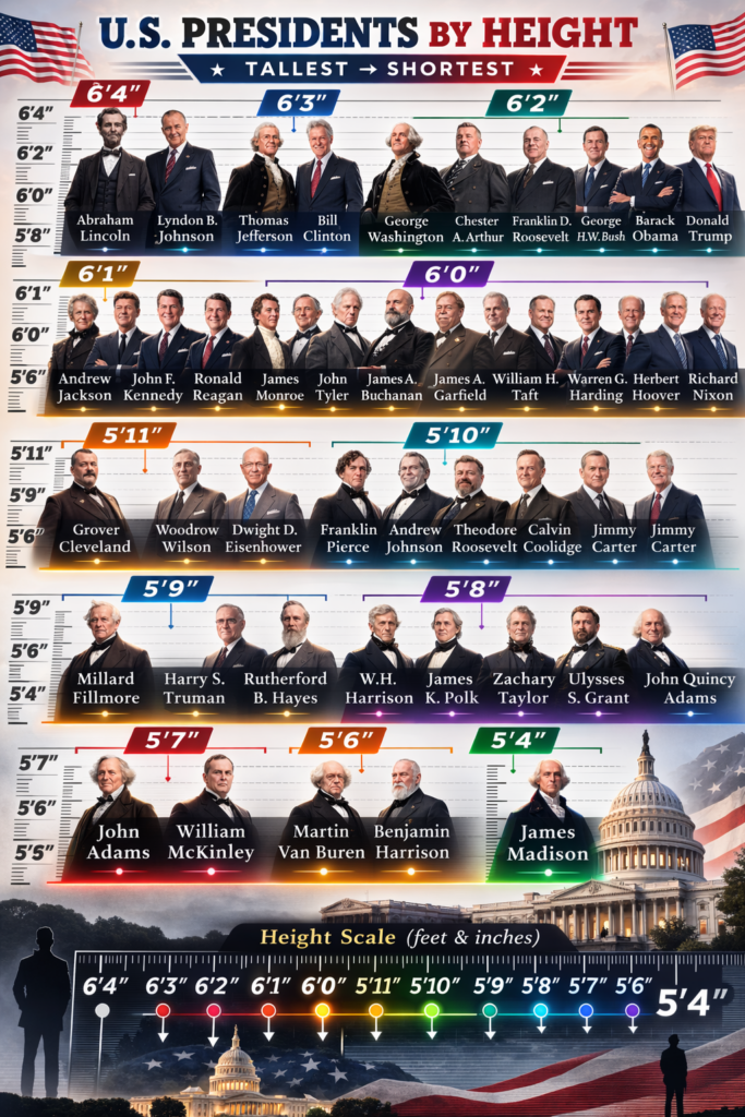 tallest president by height