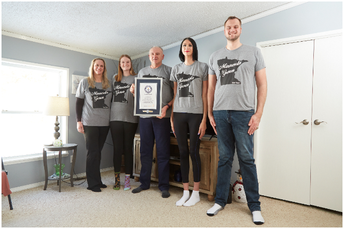 Who is the tallest family in the world?