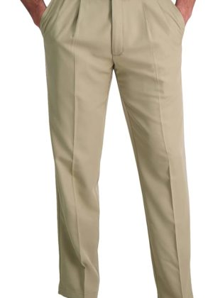 Haggar Classic Fit Expandable Waist Pant-Regular and Big & Tall Sizes