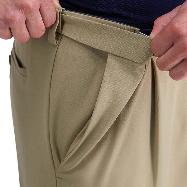 Haggar Classic Fit Expandable Waist Pant-Regular and Big & Tall Sizes