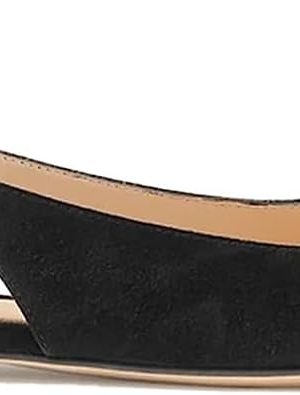 FOWT Women Pointy Toe Buckle Ballet Flats large size up to 16