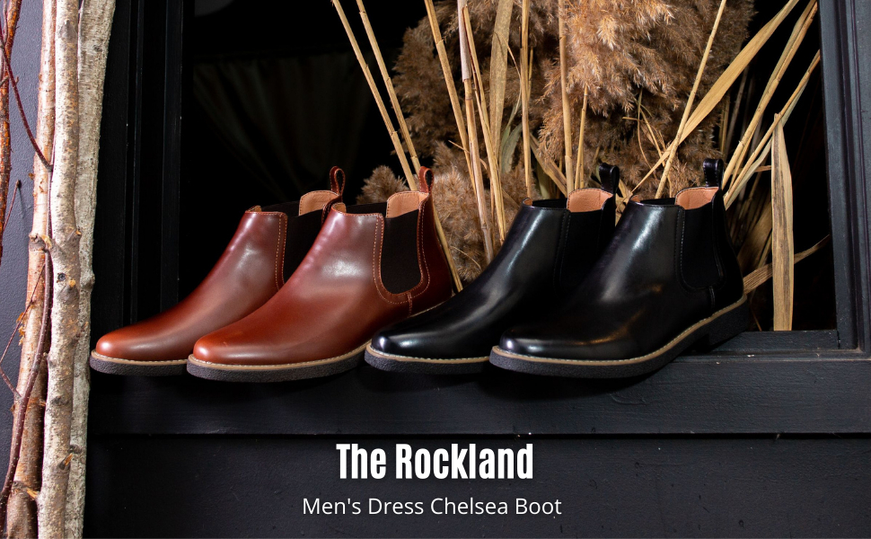 Rockland mens dress chelsea boot comfort