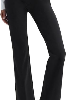 Houmous Women's Bootcut Dress Pants w/Pocket Stretch Work Lounge Pant tal size up to 35L