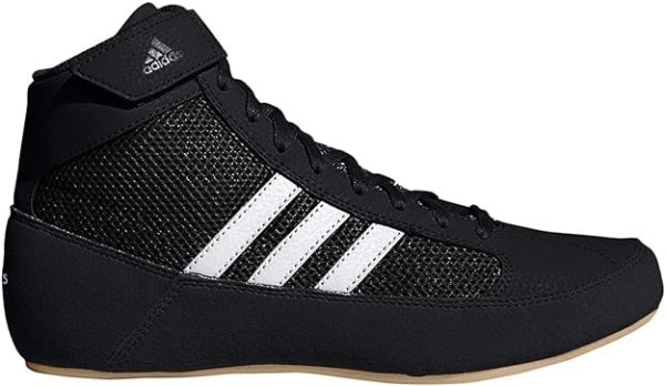 adidas HVC 2 Black/White Wrestling Shoes large size up to 16
