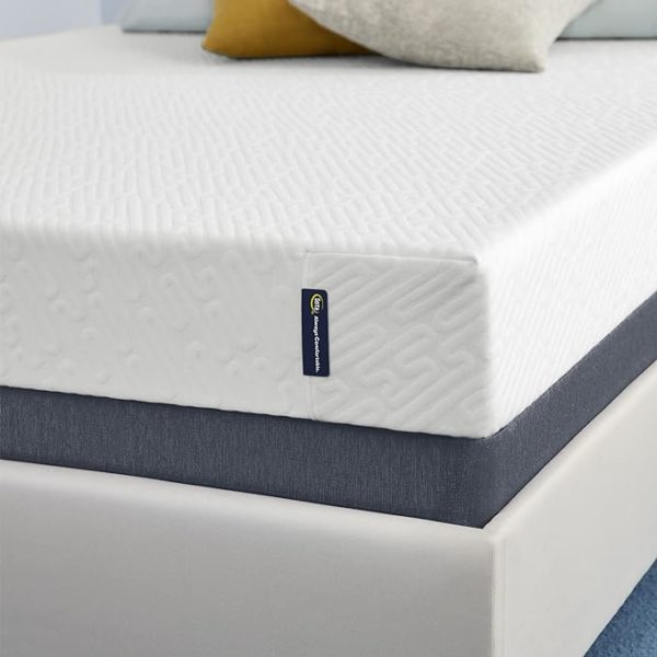 Serta - 7 inch Cooling Gel Memory Foam Mattress, King and long size up to 81"