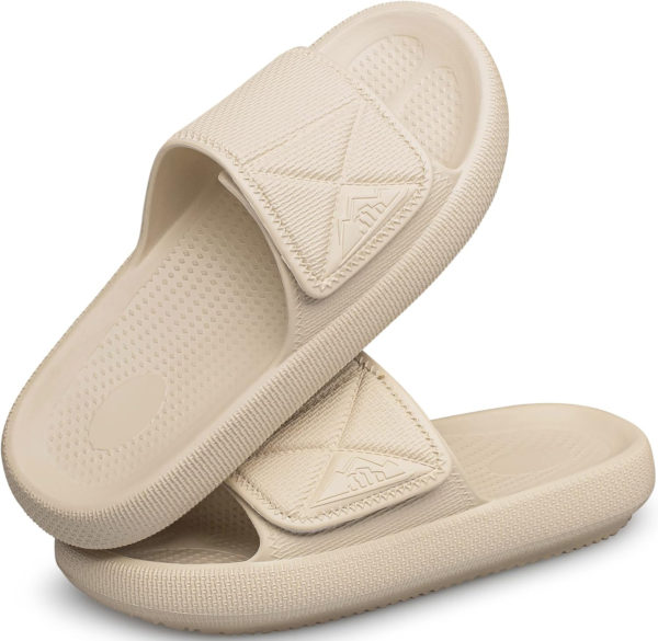 CUYIOM Thick Sole Slide Sandals Cloud Slippers large size up to 16